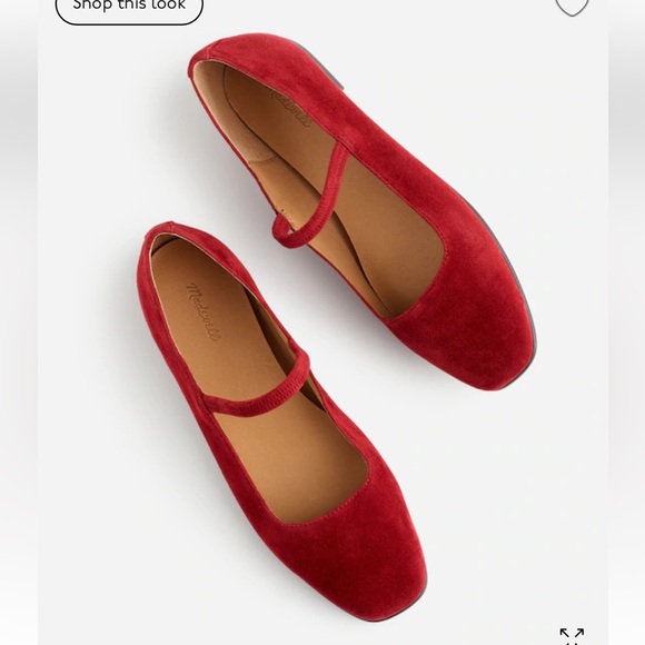Madewell Greta Ballet Flats - Ruby Port 7.5 - Picture 1 of 4